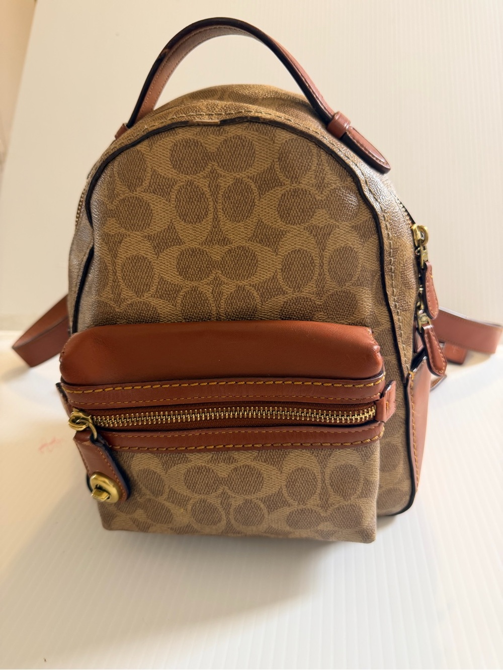 Coach campus backpack 23 in signature coated canvas